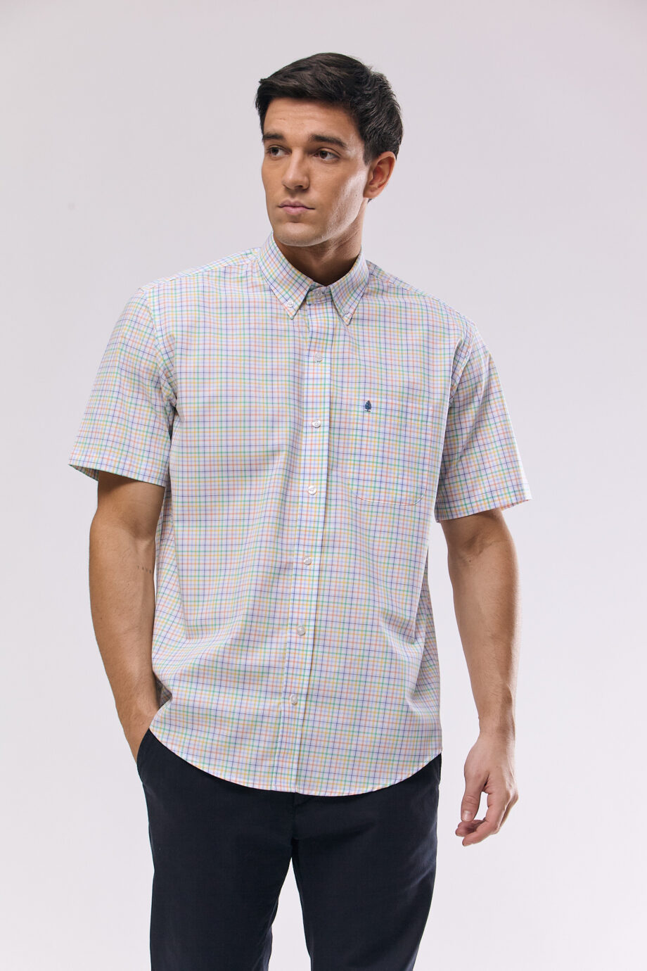 Camisa regular fit a cuadros