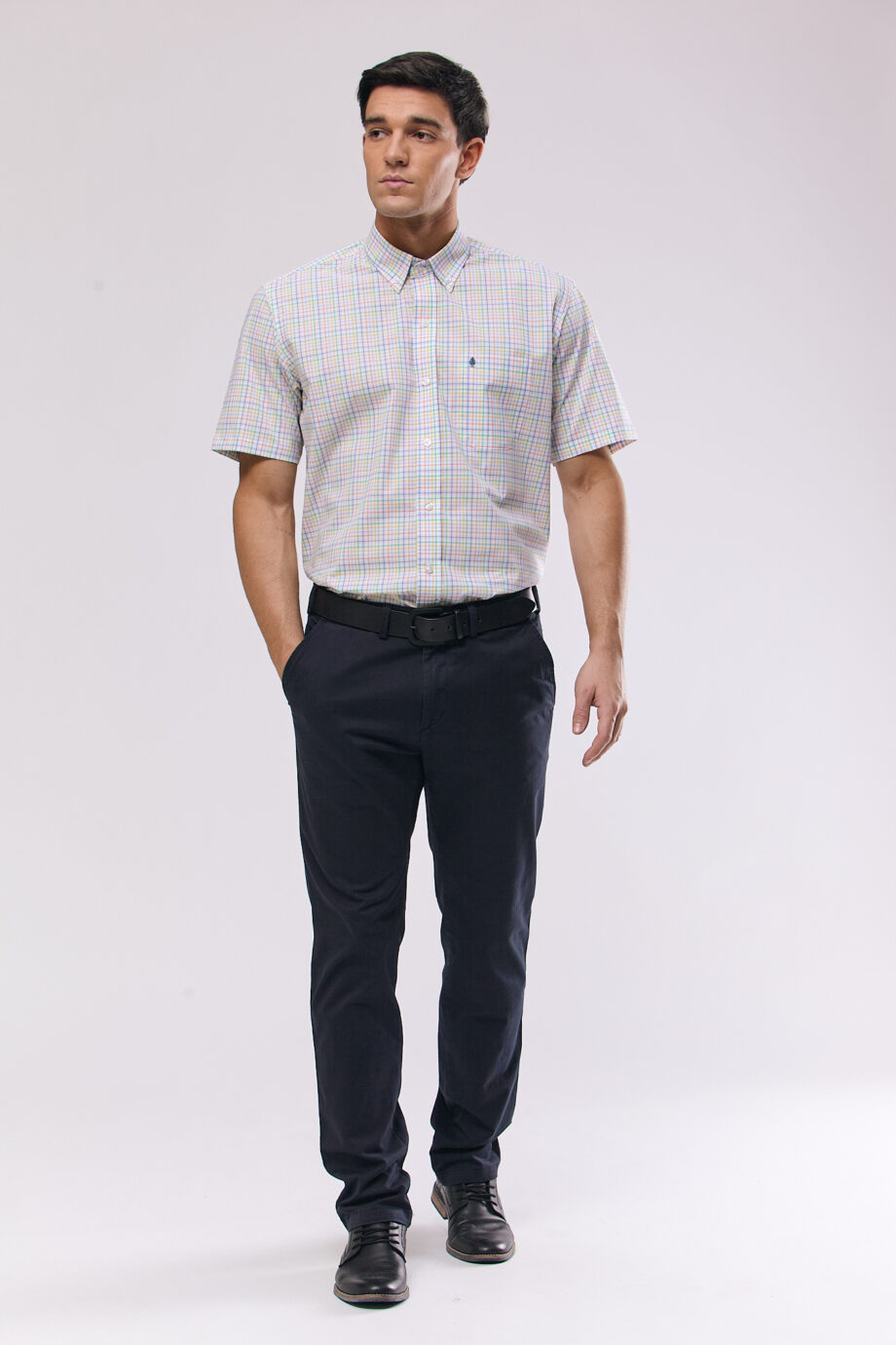 Camisa regular fit a cuadros