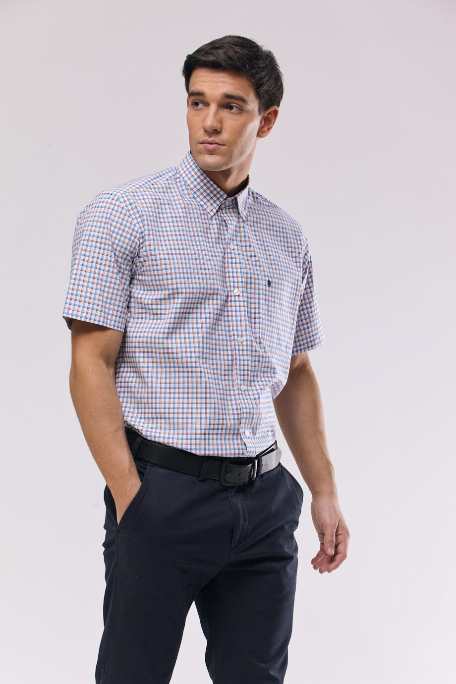 Camisa regular fit a cuadros