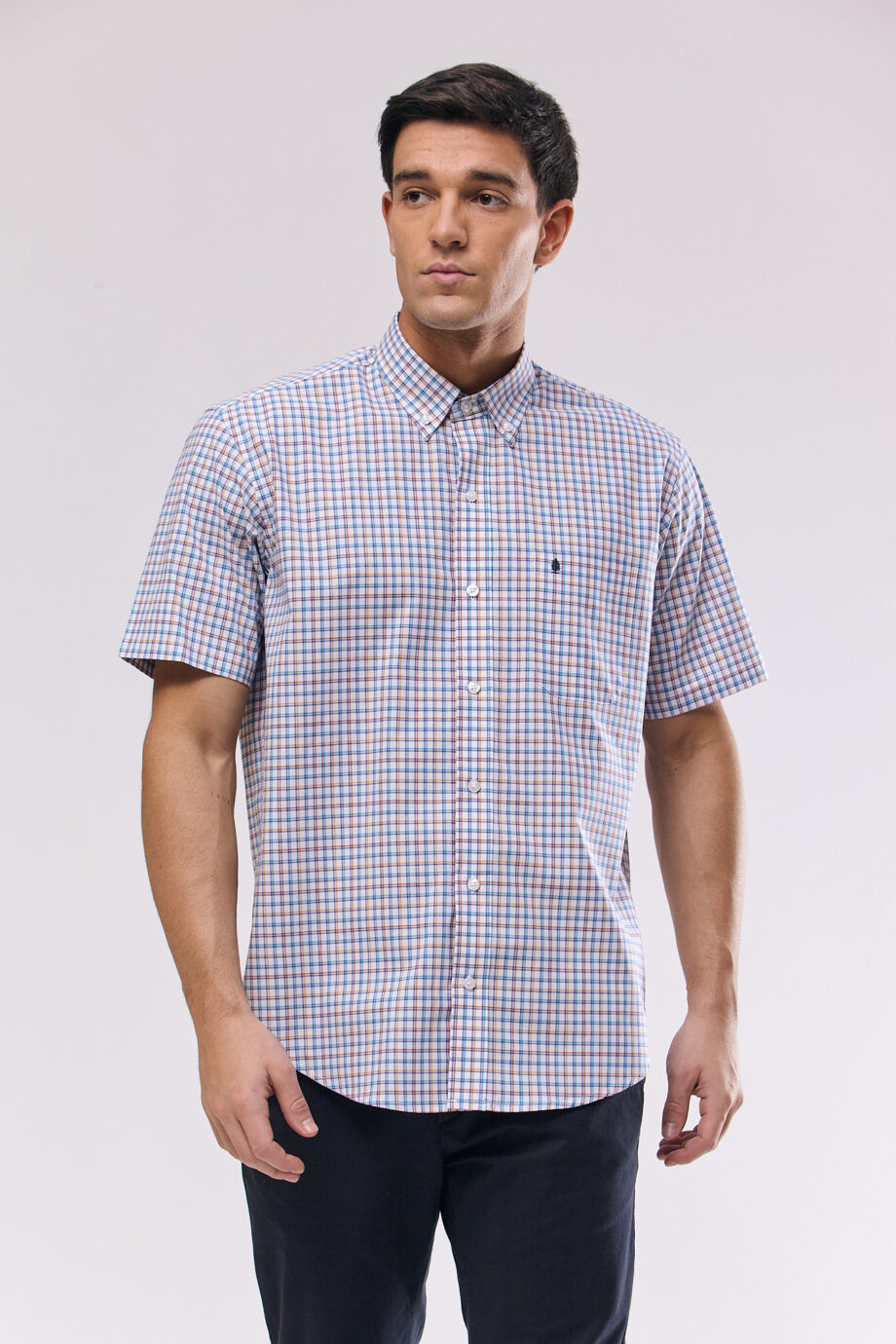 Camisa regular fit a cuadros