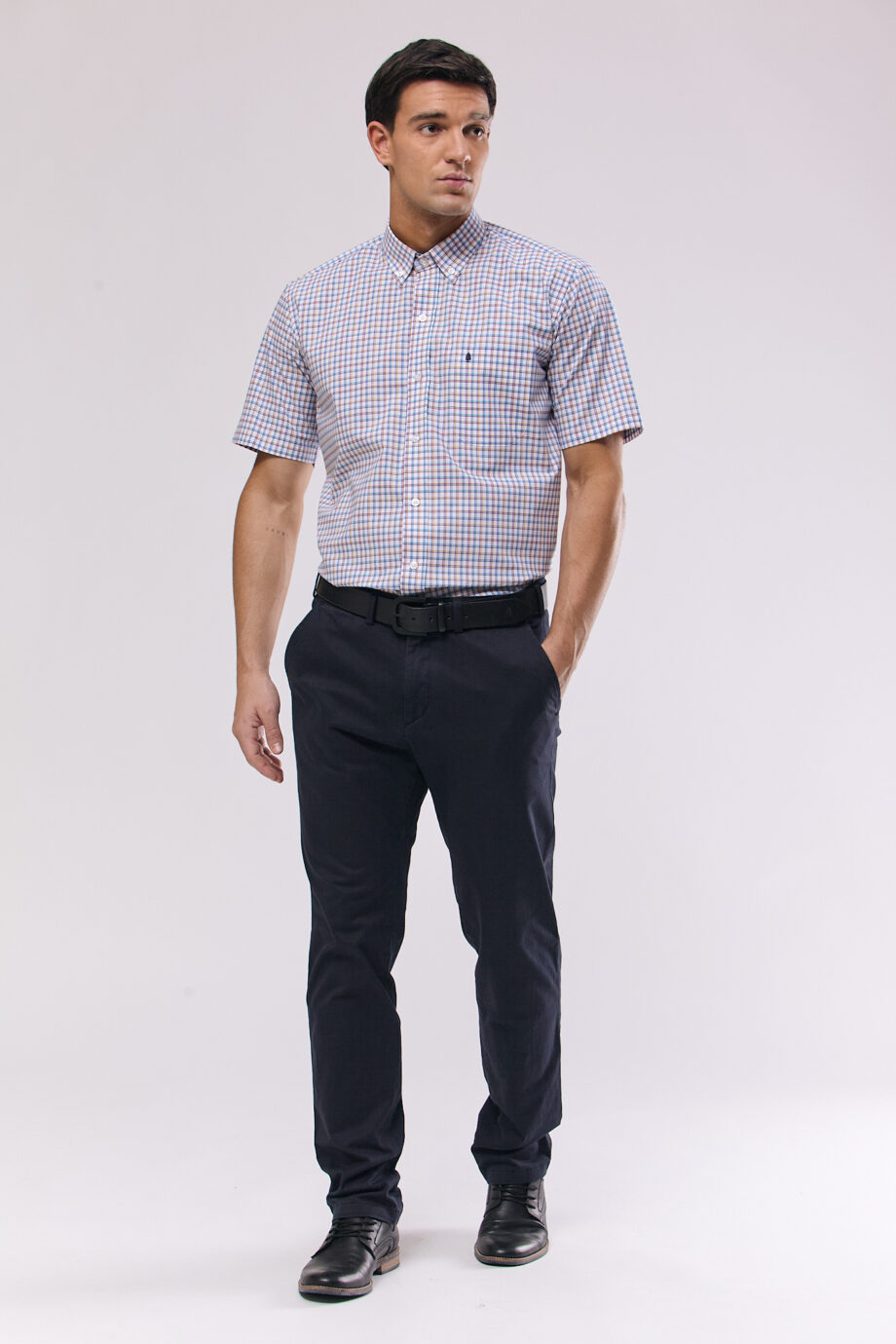 Camisa regular fit a cuadros