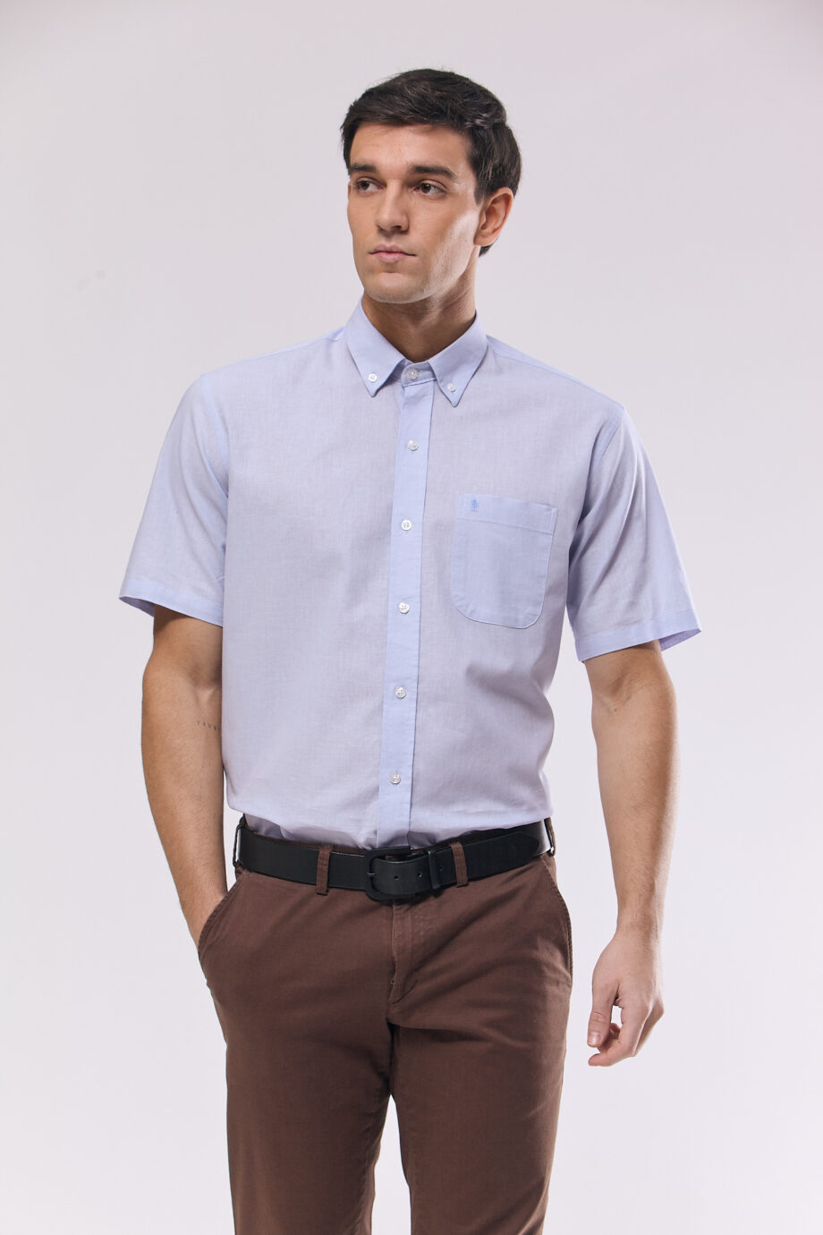 Camisa regular fit de lino