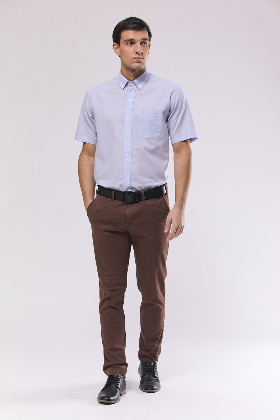 Camisa regular fit de lino