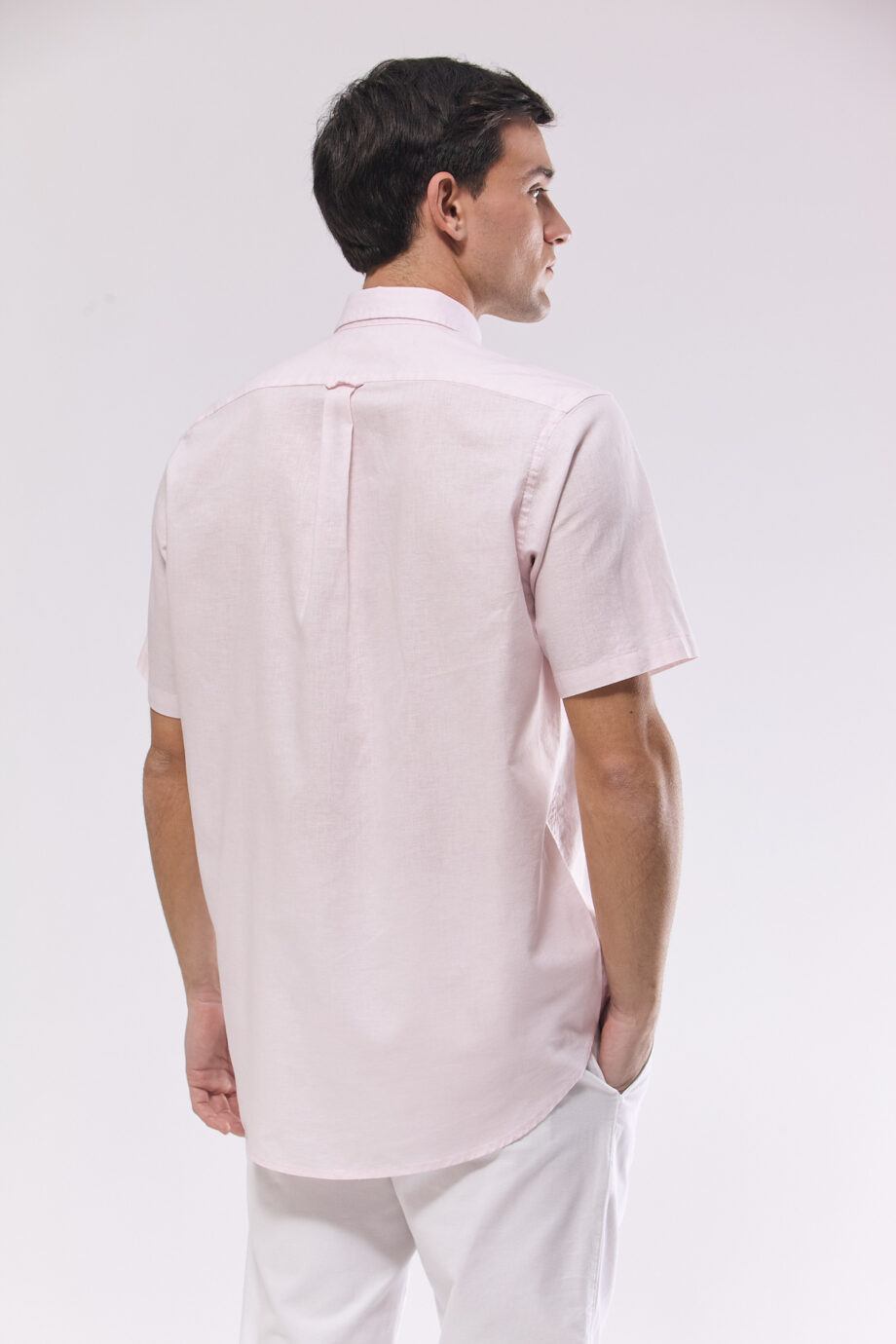 Camisa regular fit de lino