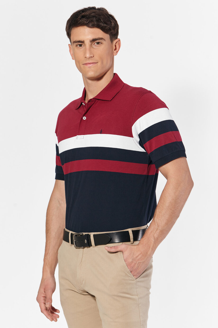 Polo rayada de jersey