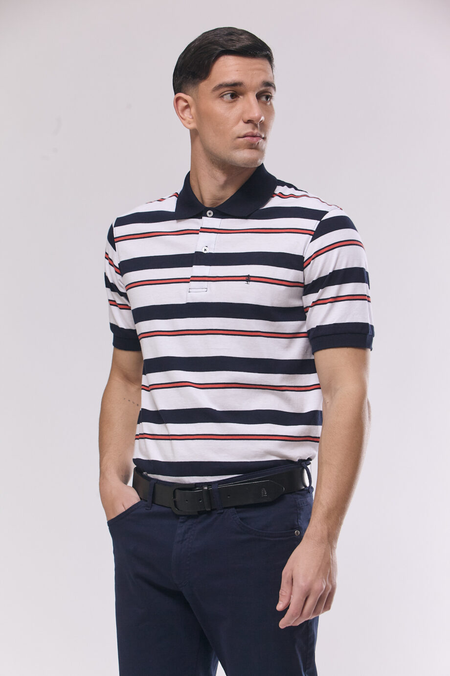 Polo rayada de jersey