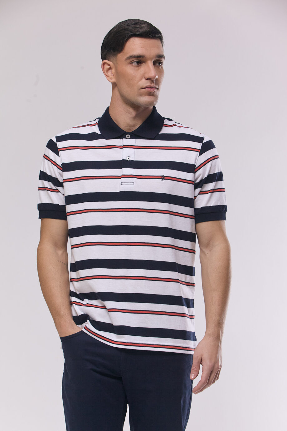 Polo rayada de jersey