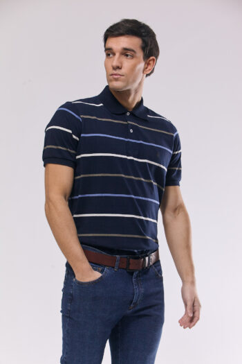 Polo rayada de jersey