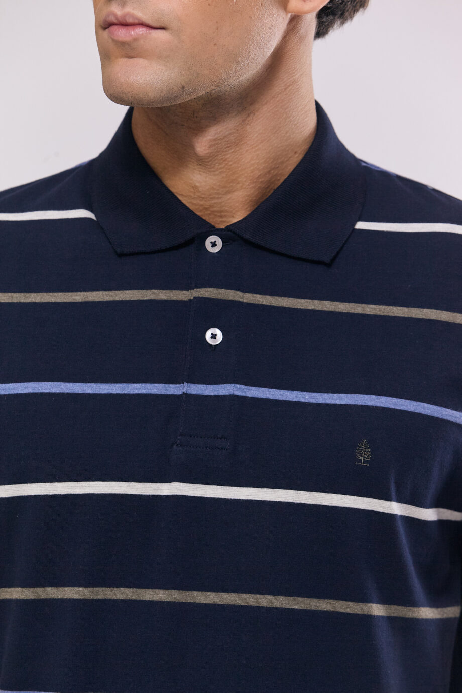 Polo rayada de jersey