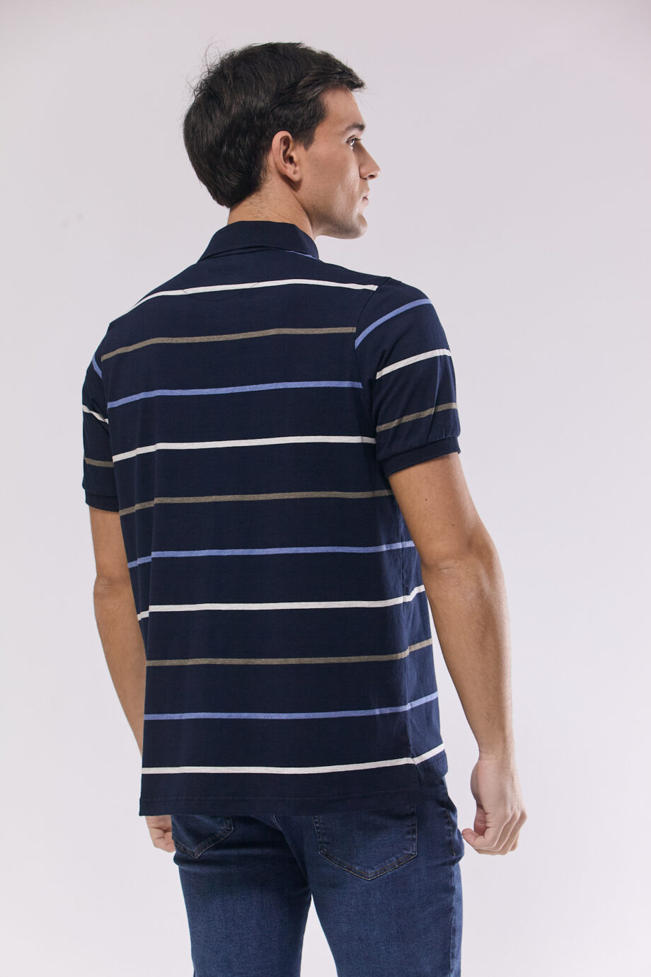 Polo rayada de jersey